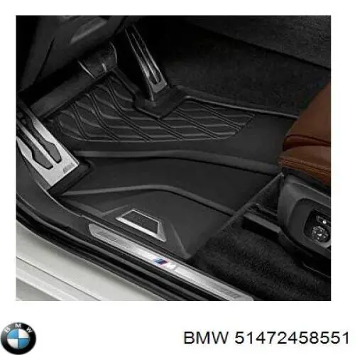 Килимок передній, комплект 2 шт. BMW 51472458551 ціна, від 125.87 USD