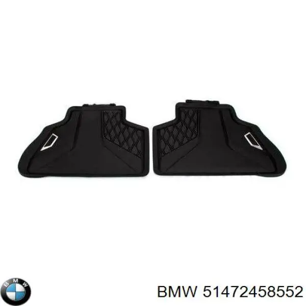 Килимок задній, комплект 2 шт. BMW 51472458552 ціна, від 95.93 USD