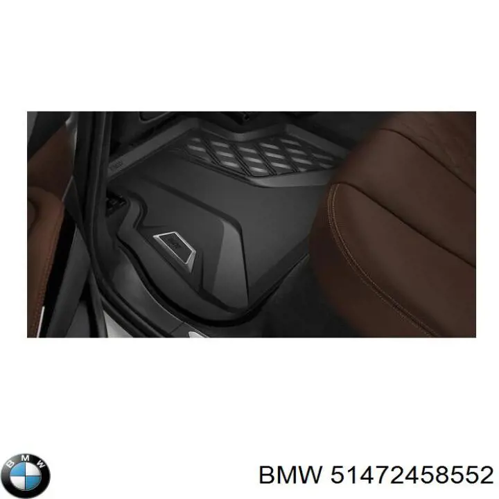 51472458552 BMW килимок задній, комплект 2 шт.