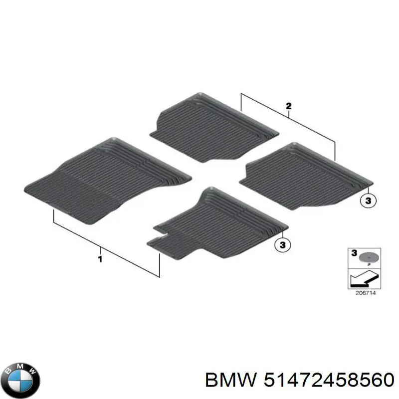  BMW 51472458560 ціна, від 134.41 USD