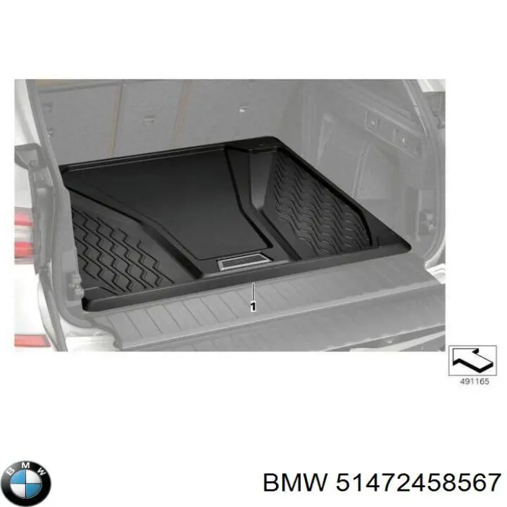 Килимки підлоги (багажника) на BMW X5 (G05, F95)