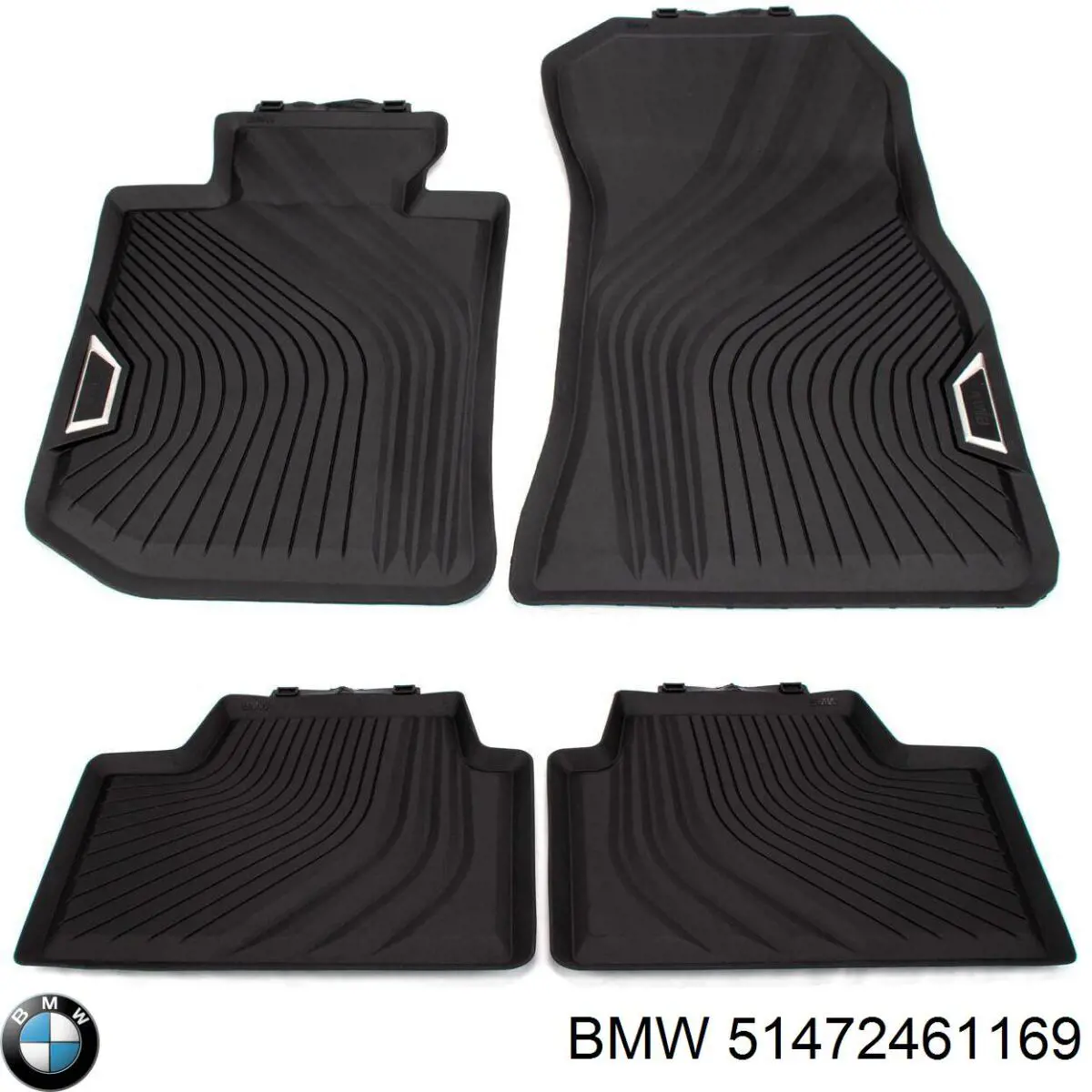 Килимок задній, комплект 2 шт. BMW 51472461169 ціна, від 81.54 USD