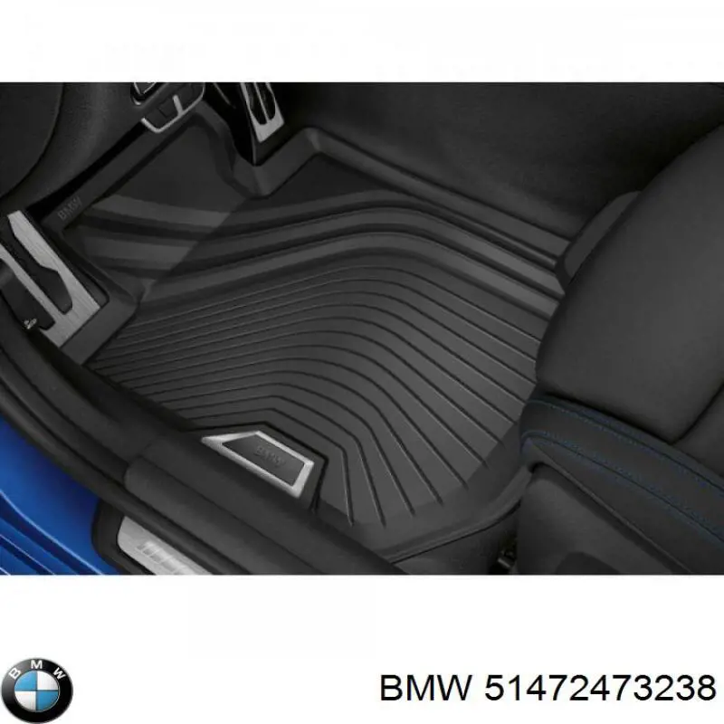 Килимок передній, комплект 2 шт. BMW 51472473238 ціна, від 120.66 USD