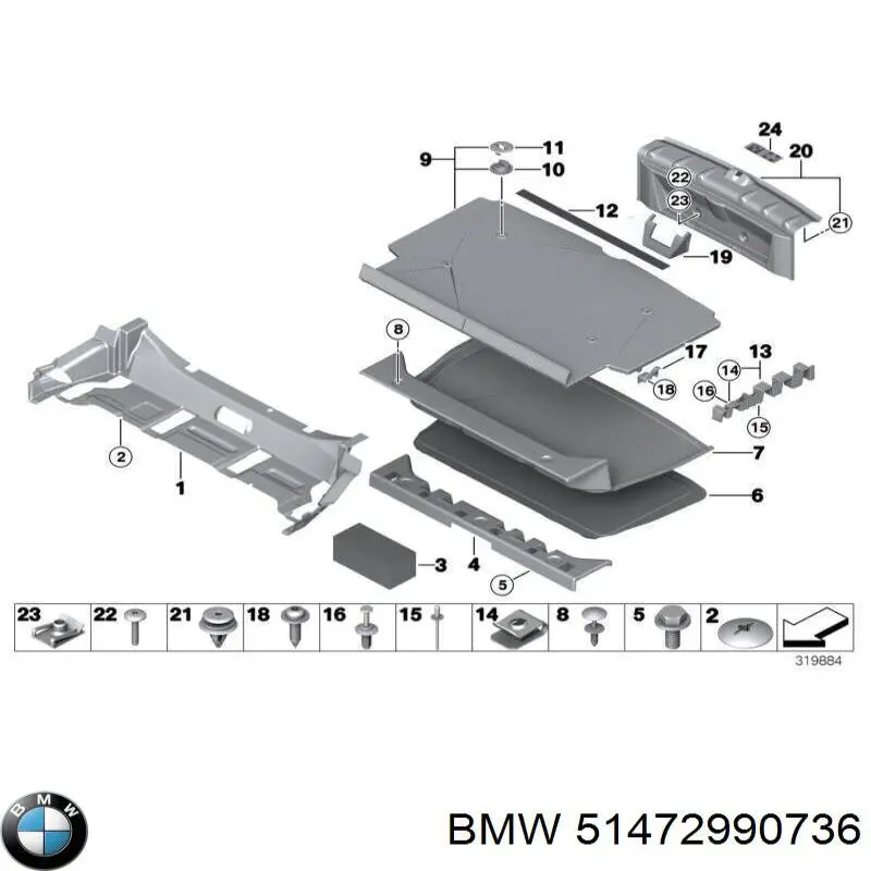  BMW 51472990736 ціна, від 35.47 USD