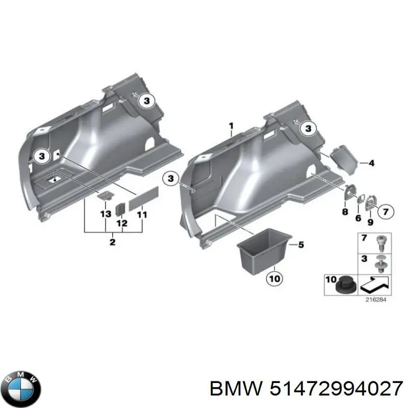 Купити 51472994027 BMW 