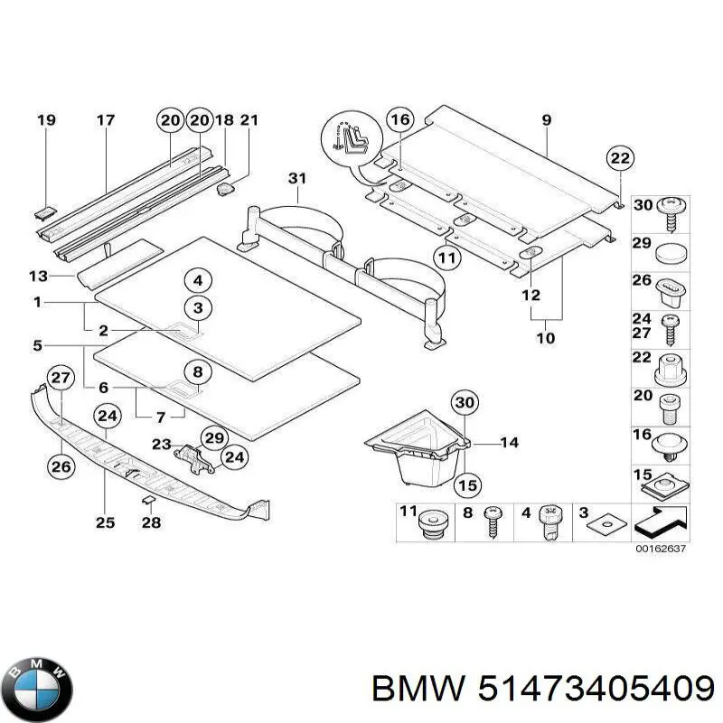  BMW 51473419083 ціна, від 95.02 USD