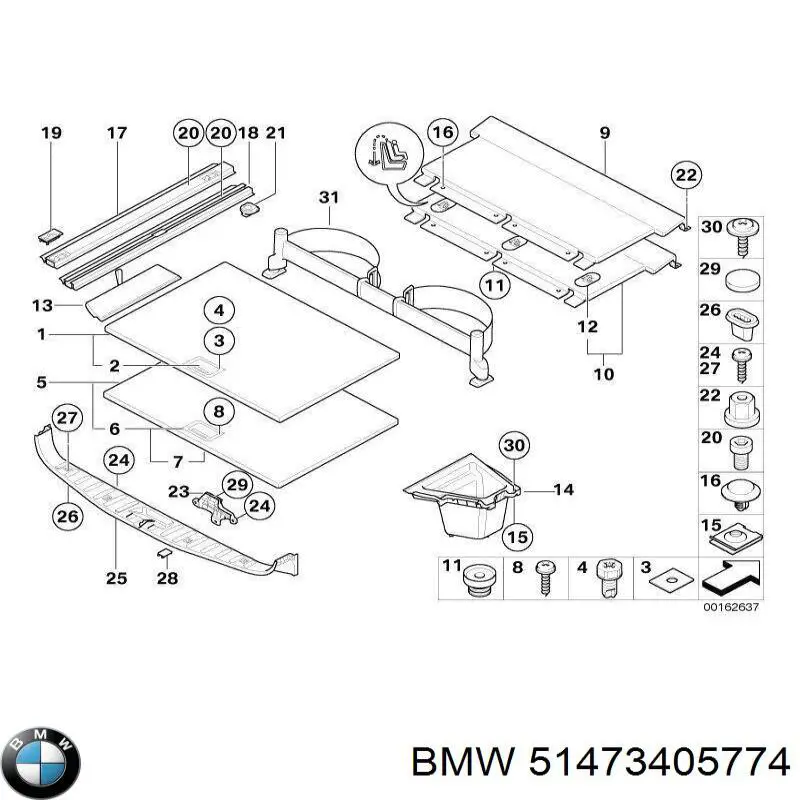 Купити 51473405774 BMW 