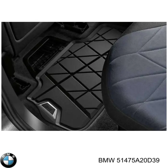Килимок задній, комплект 2 шт. BMW 51475A20D39 ціна, від 128.42 USD