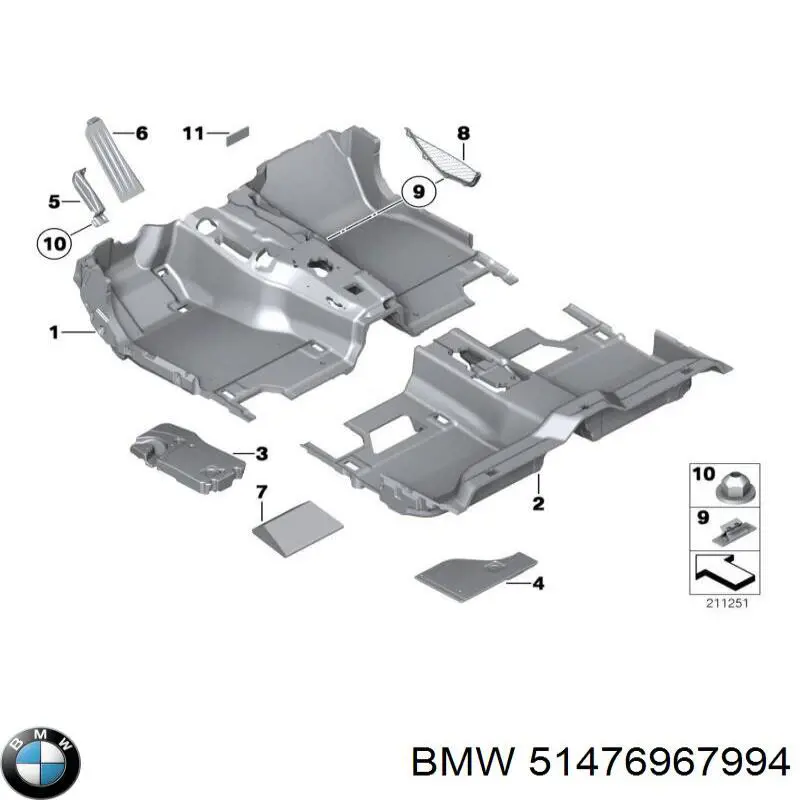  BMW 51476967994 ціна, від 13.89 USD