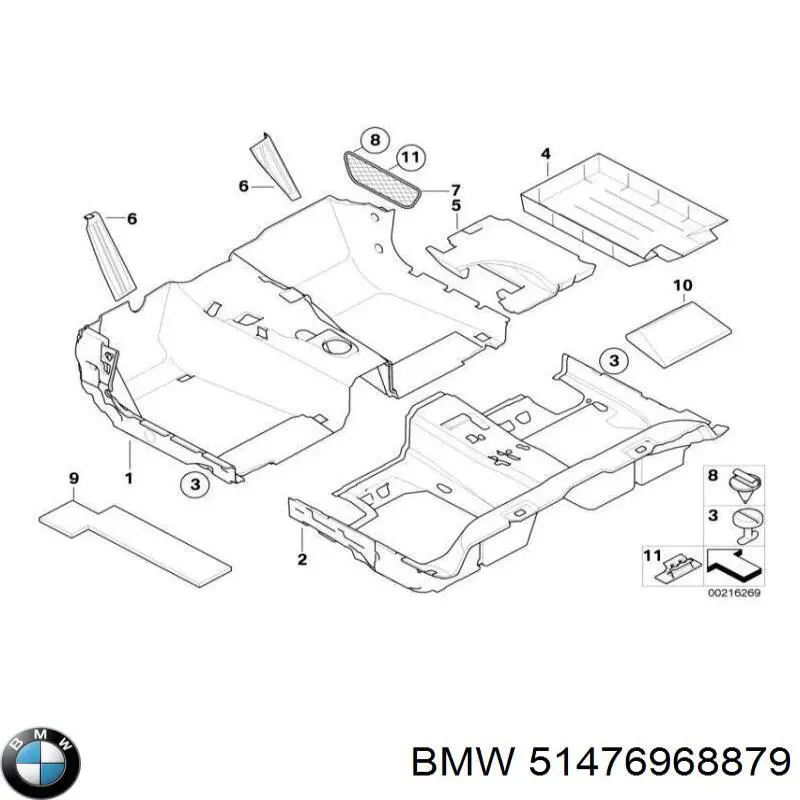  BMW 51476968879 ціна, від 114.02 USD