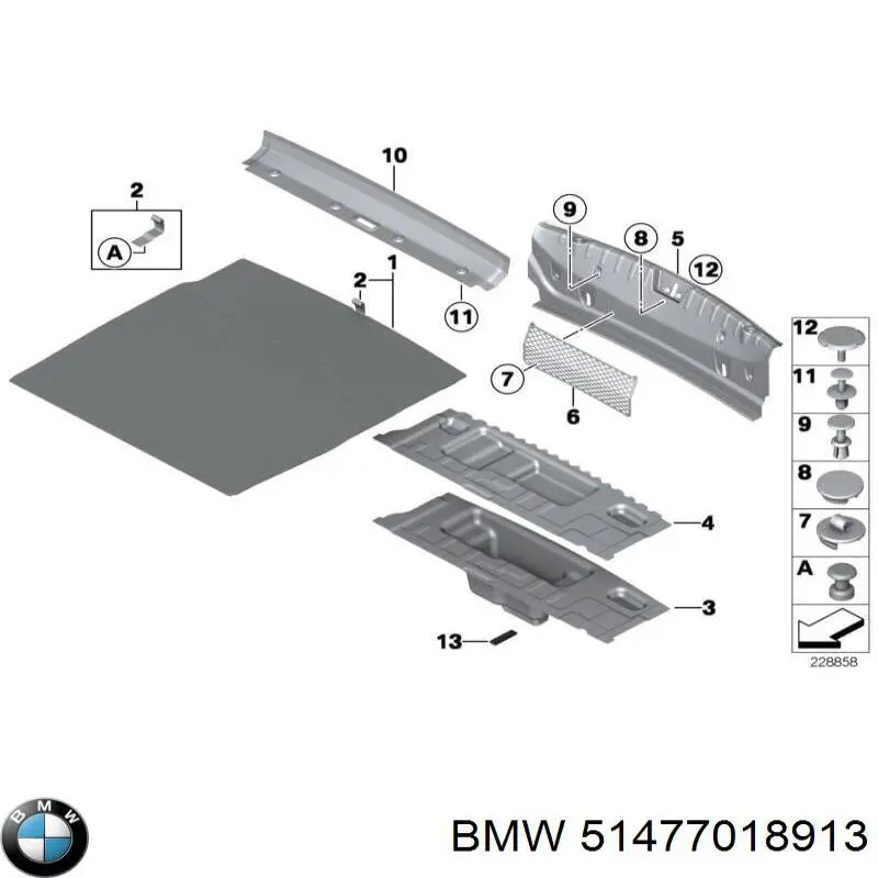  BMW 51477018913 ціна, від 1.16 USD