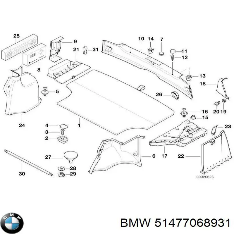  BMW 51477068931