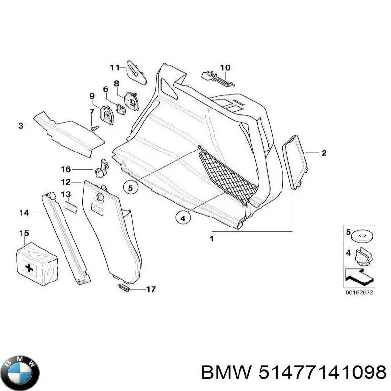  BMW 51477141098 ціна, від 12.67 USD