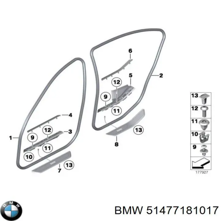  BMW 51477181017 ціна, від 19.00 USD