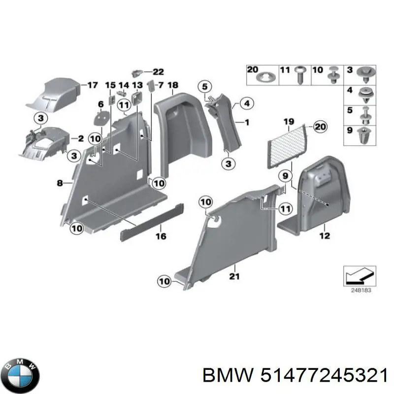 BMW 51477245321 ціна, від 8.23 USD