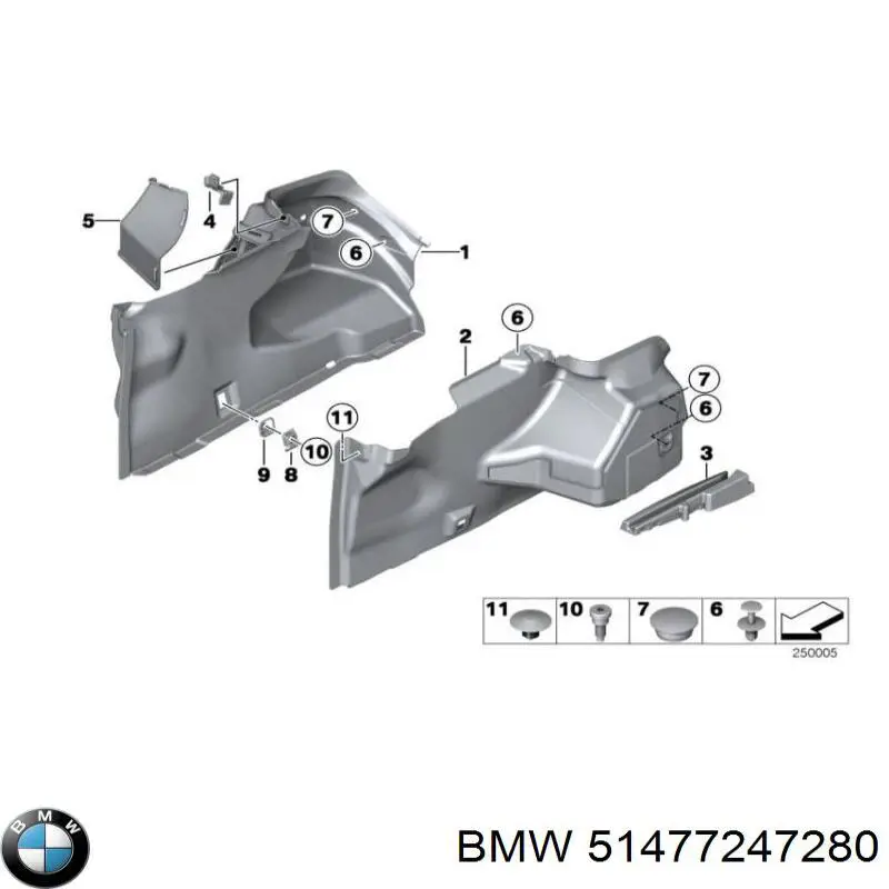  BMW 51477247280 ціна, від 9.84 USD