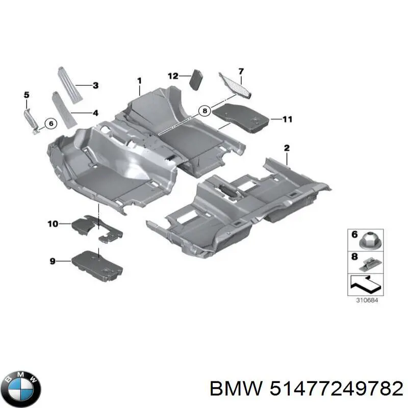  BMW 51477249782 ціна, від 3.39 USD