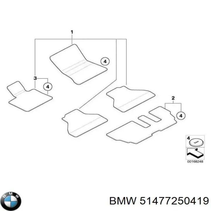 51477290020 BMW Килими салону