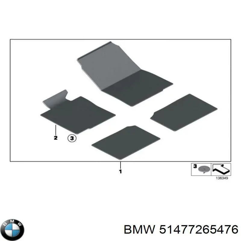 51477265476 BMW Килими салону