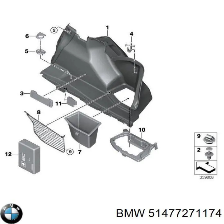  BMW 51477271174 ціна, від 1.27 USD