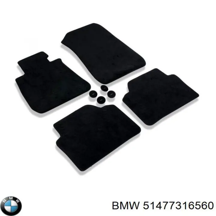 Комплект килимків BMW 51477265476 ціна, від 182.11 USD