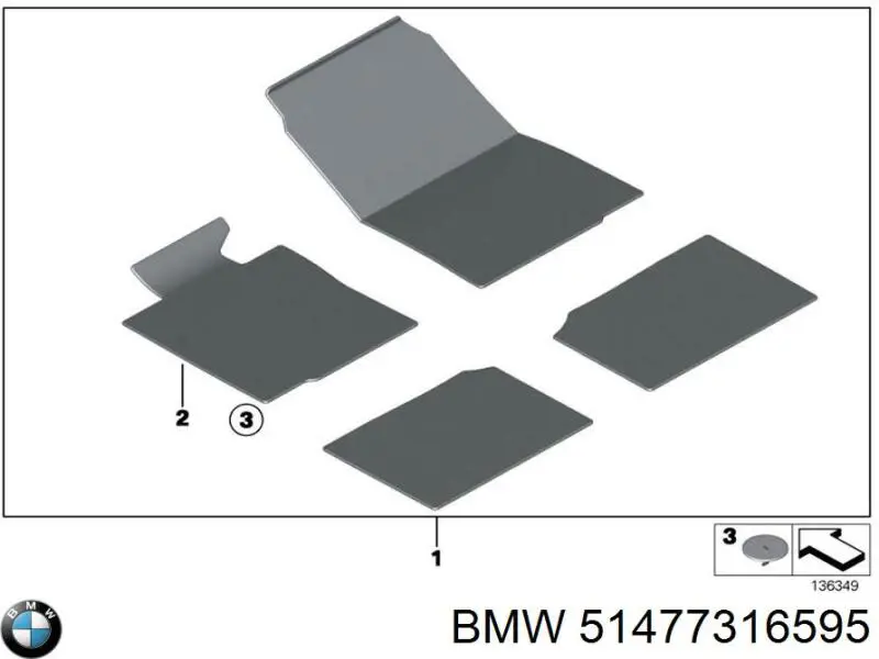 51477316595 BMW Килими салону