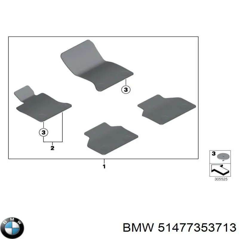 51477353713 BMW Килими салону