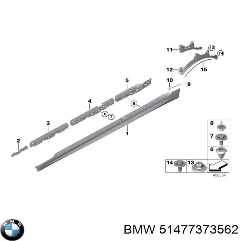Облицювання багажного відсіку нижнє BMW 51477373562 ціна, від 146.73 USD
