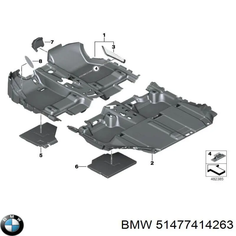  BMW 51477414263 ціна, від 253.37 USD