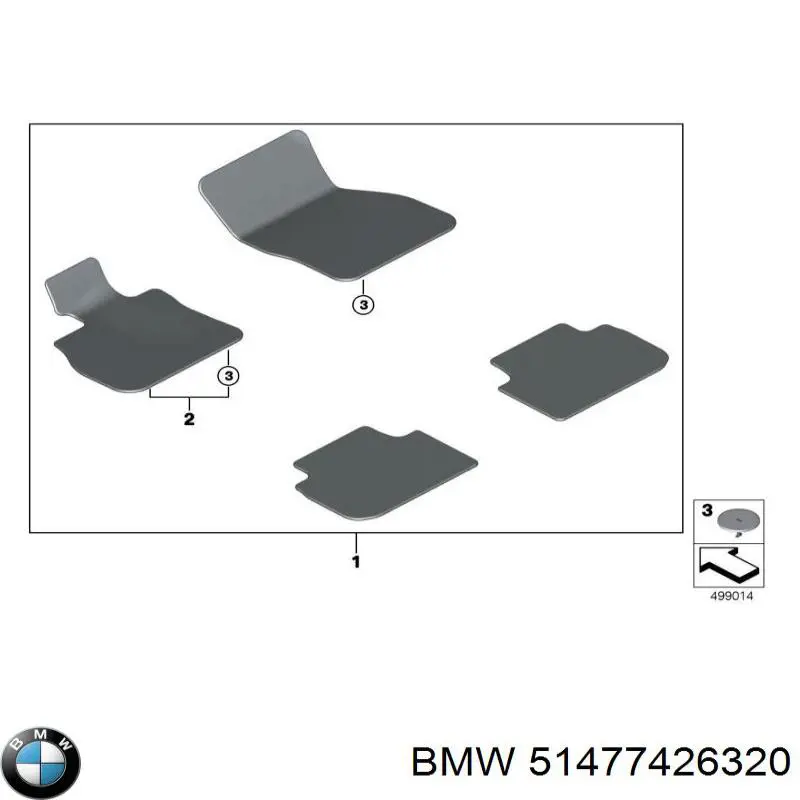 51477426320 BMW Килими салону