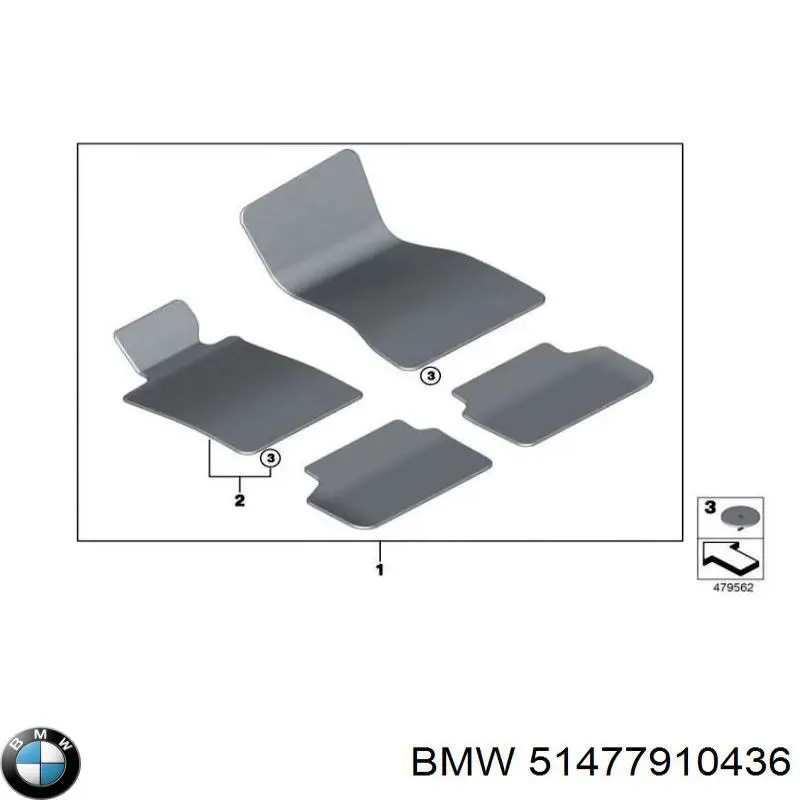 51477910436 BMW Килими салону