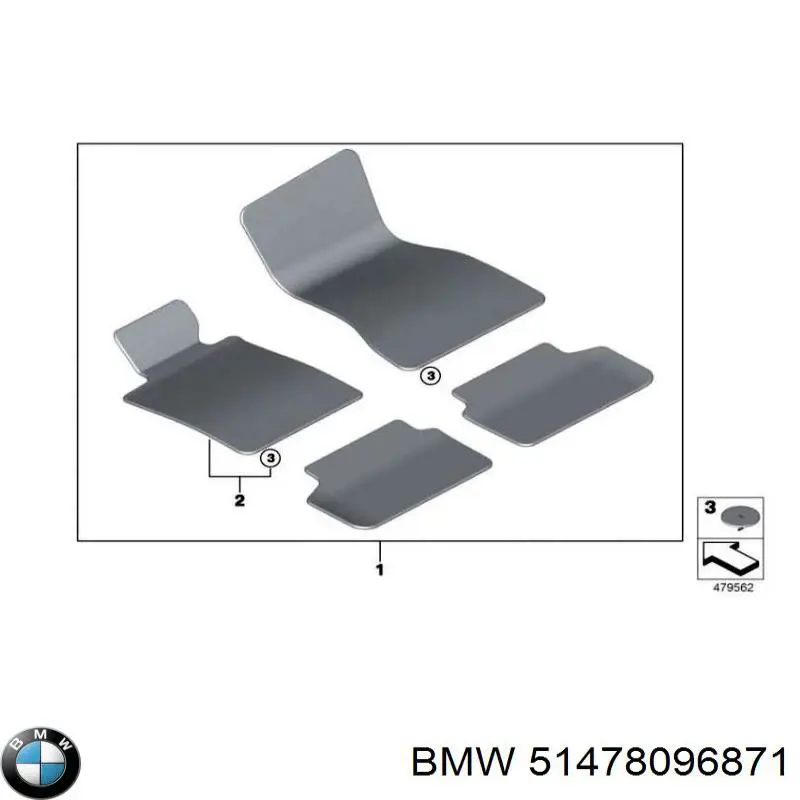 51478096871 BMW Килими салону