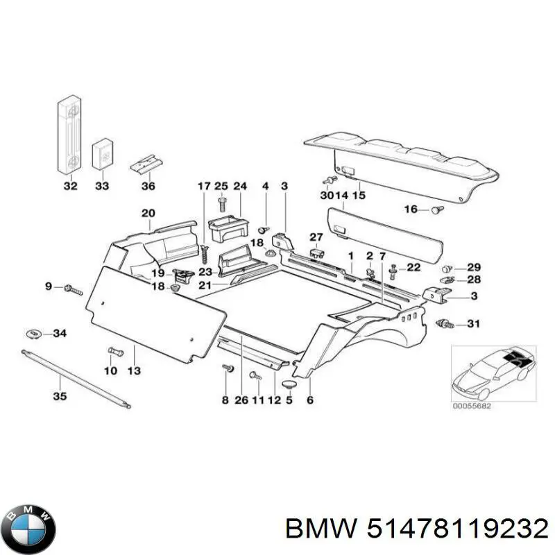  BMW 51478119232 ціна, від 73.83 USD