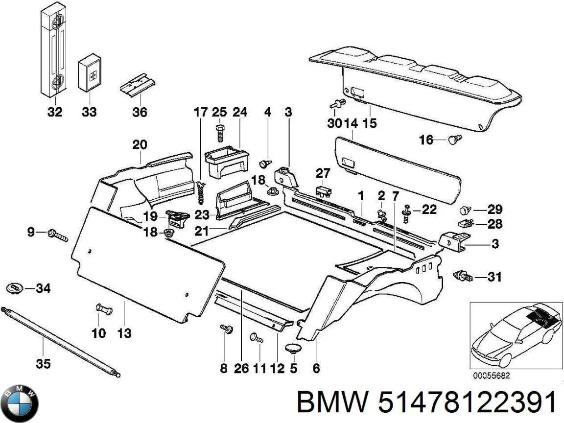 Купити 51478122391 BMW 