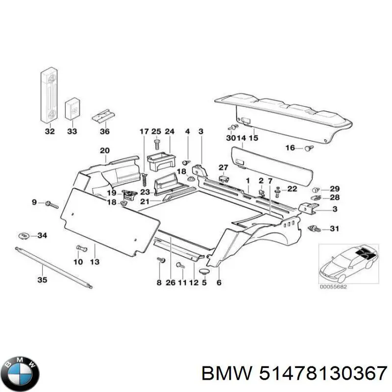  BMW 51478122479 ціна, від 38.00 USD