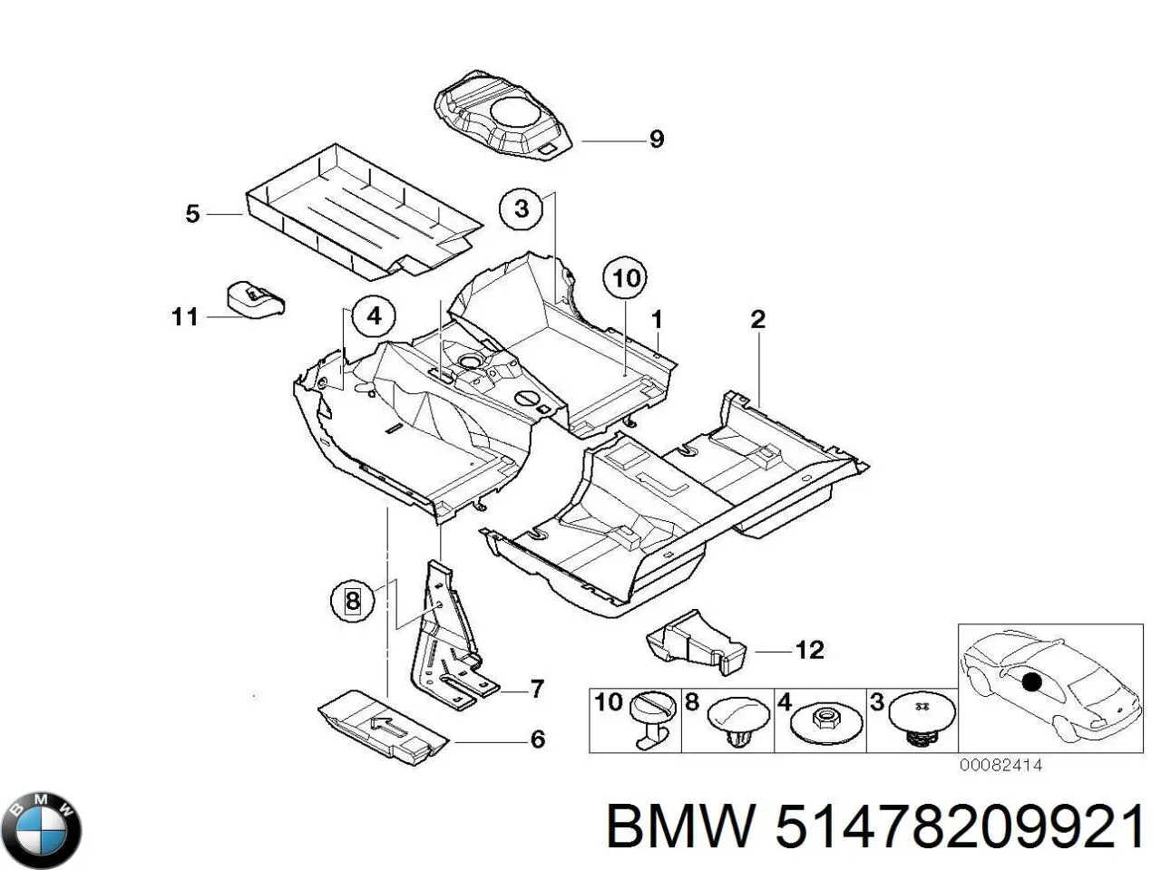  BMW 51478209921 ціна, від 5.56 USD