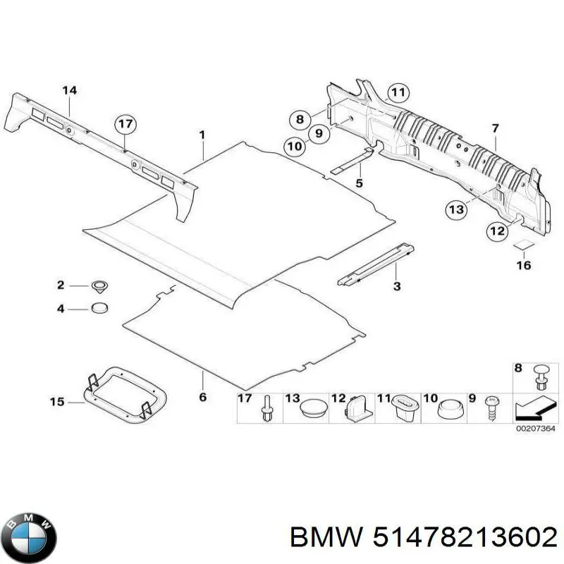 Кришка / пробка розширювального бачка BMW 51478213602 ціна, від 7.73 USD