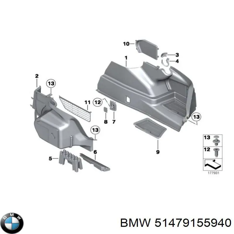  BMW 51479155940 ціна, від 8.61 USD