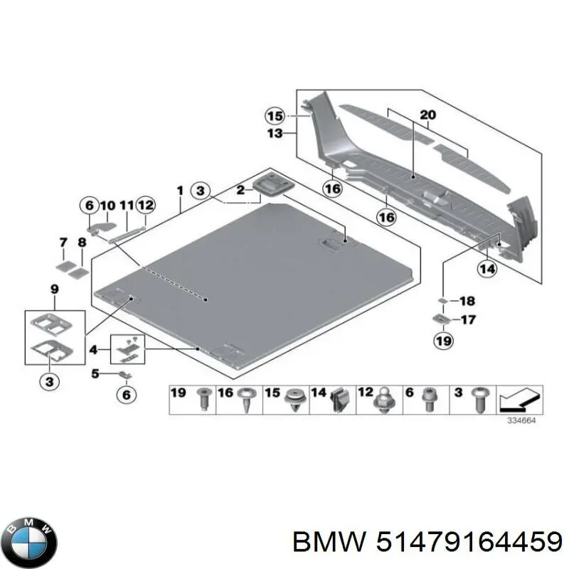  BMW 51479164459 ціна, від 17.92 USD