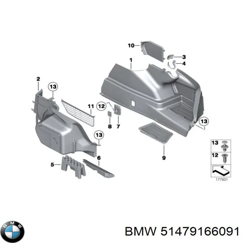  BMW 51479166091 ціна, від 5.07 USD