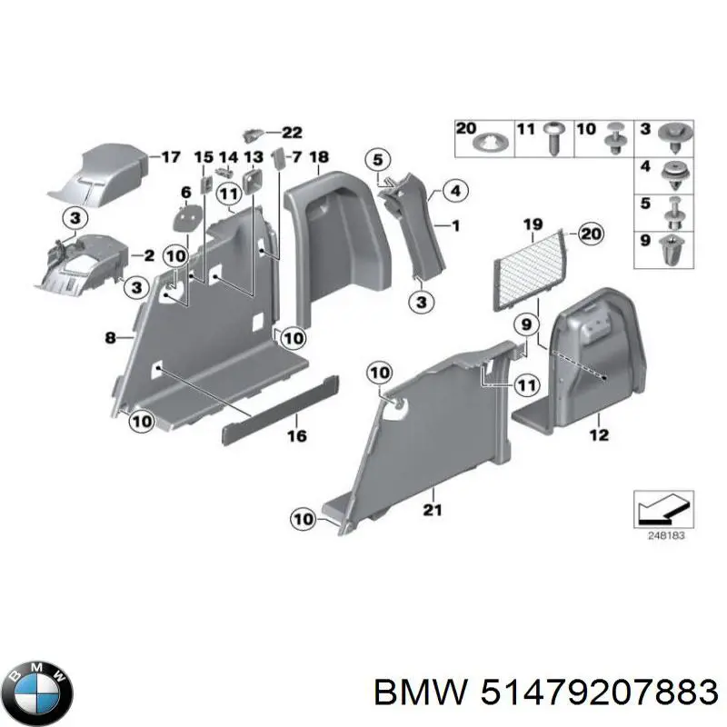  BMW 51479207883 ціна, від 8.87 USD