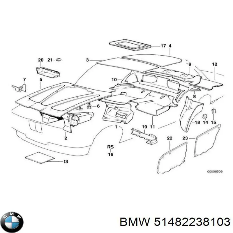 51482238103 BMW Утеплювач капота