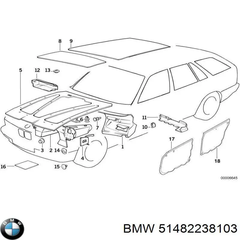 Купити 51482238103 BMW Ізоляція моторного відсіку