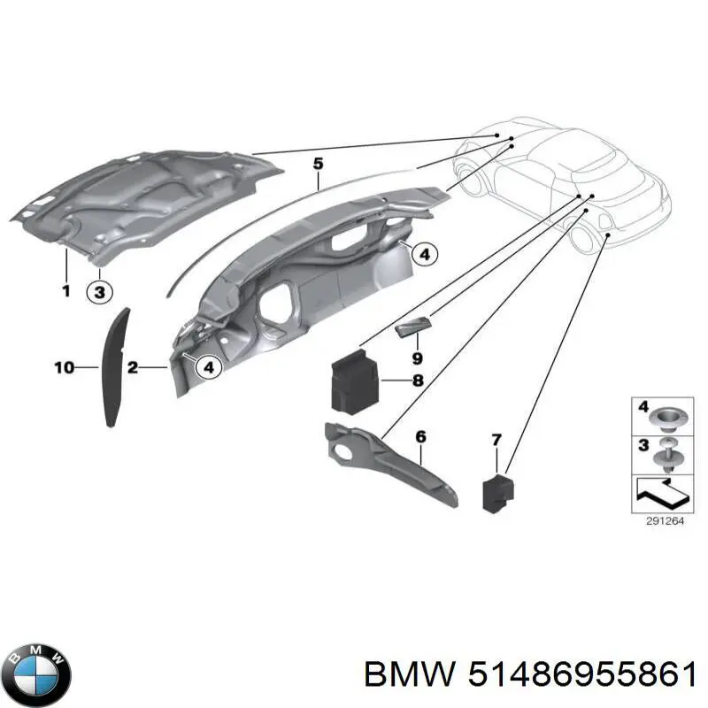  BMW 51487941312 ціна, від 72.87 USD