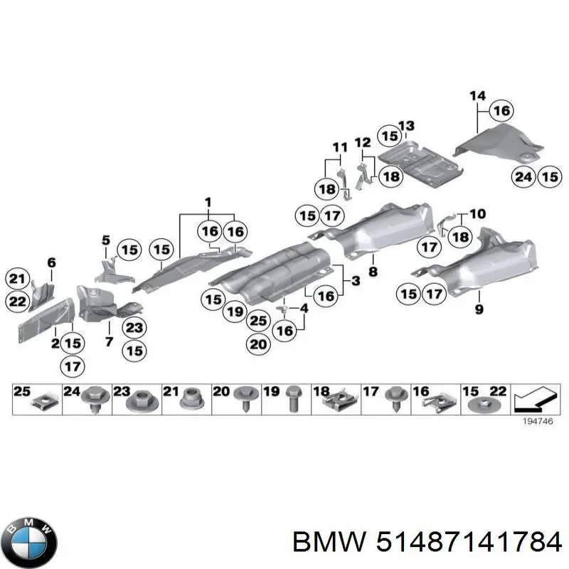  BMW 51487141784 ціна, від 11.40 USD