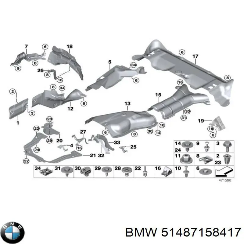  BMW 51487158417 ціна, від 7.60 USD