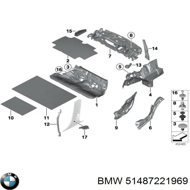  BMW 51487221969 ціна, від 19.00 USD