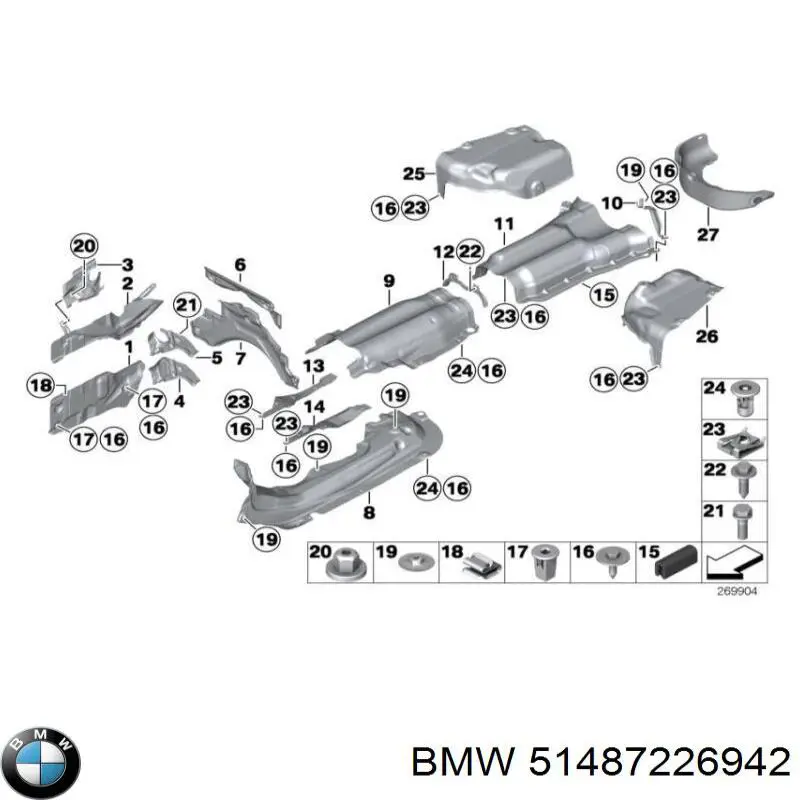  BMW 51487226942 ціна, від 17.50 USD