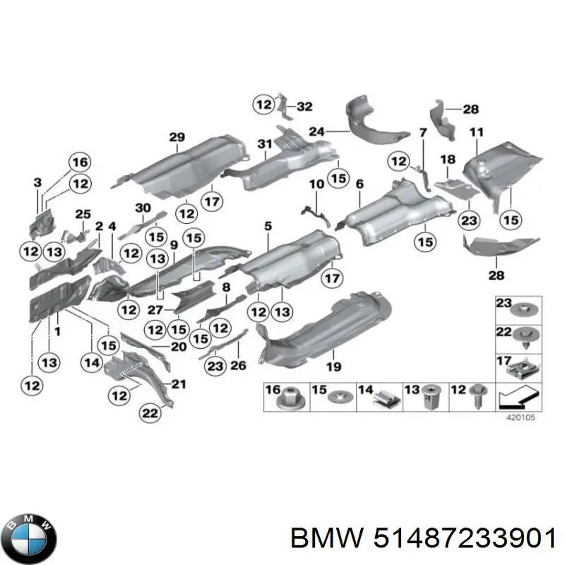  BMW 51487233901 ціна, від 3.80 USD