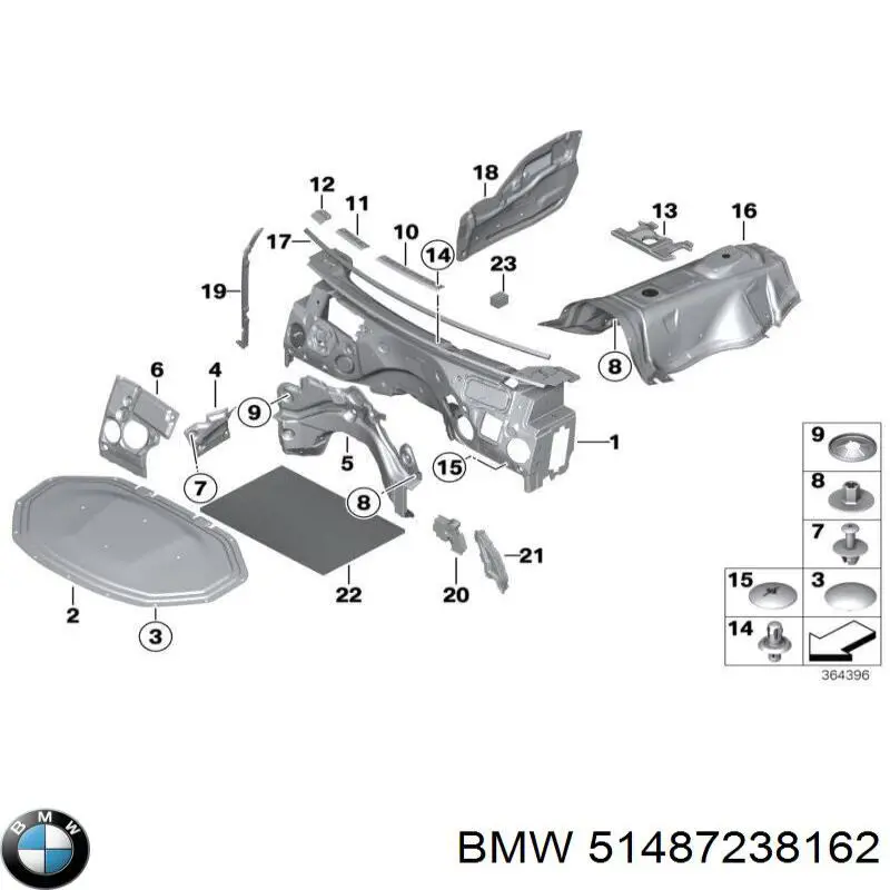  BMW 51487238162 ціна, від 6.33 USD